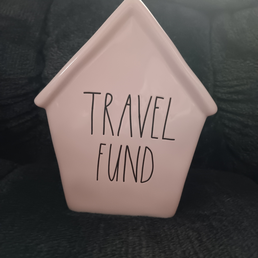 Rae Dunn Pink House Bank